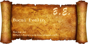 Bucsi Evelin névjegykártya