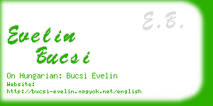 evelin bucsi business card